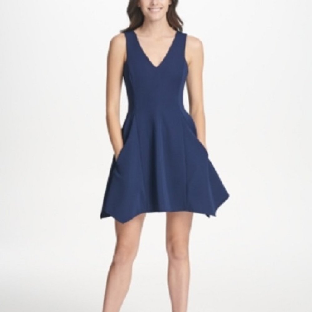 New Kensie Ribbed Fit & Flare Dress